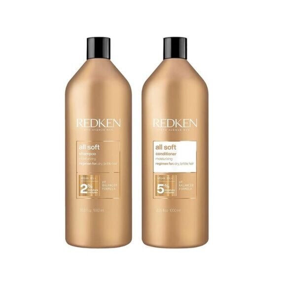 REDKEN All Soft Shampoo & Conditioner 33.8OZ EACH